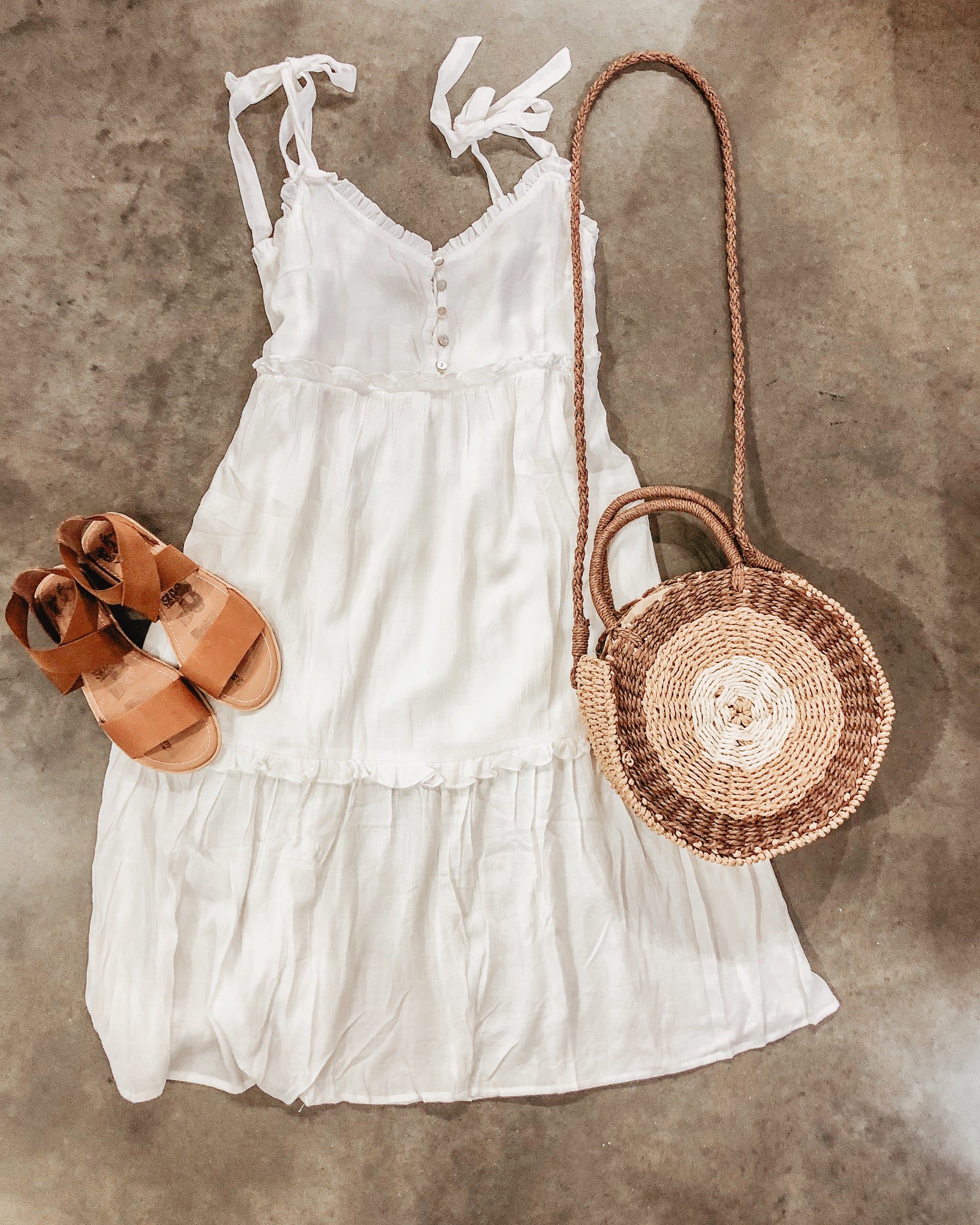 Ruffle Midi Dress