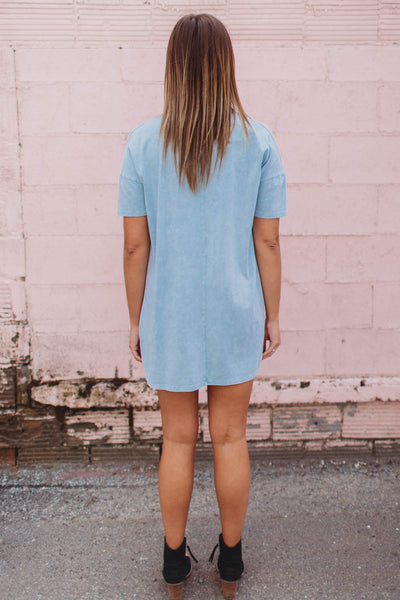 White choker t shirt dress hot sale