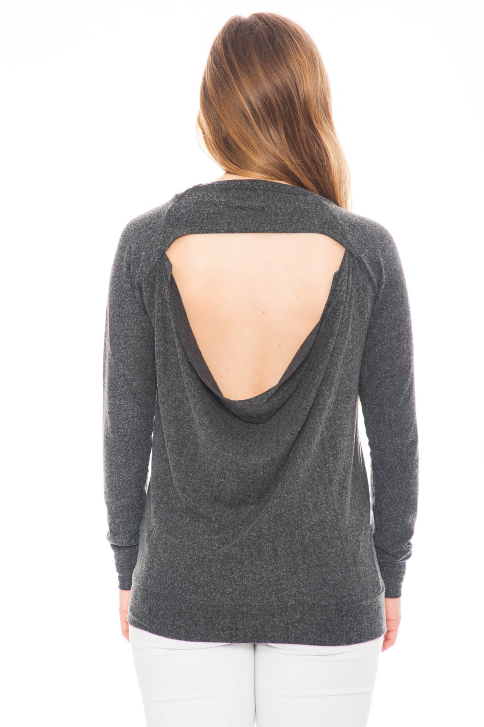 Sweater - Coffee. Friends. & Weekends Open Back Top by Chaser