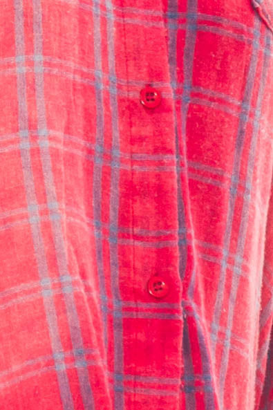 Shirt - Dye Collared Flannel By Paper Crane