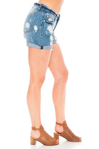 Short - Distressed Boyfriend Relaxed Shorts