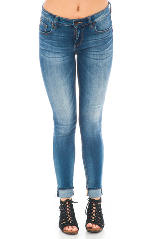 Jean - Mia Toothpick Skinny Exotic Mid-Rise Kut from the Kloth