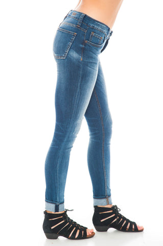 Jean - Mia Toothpick Skinny Exotic Mid-Rise Kut from the Kloth
