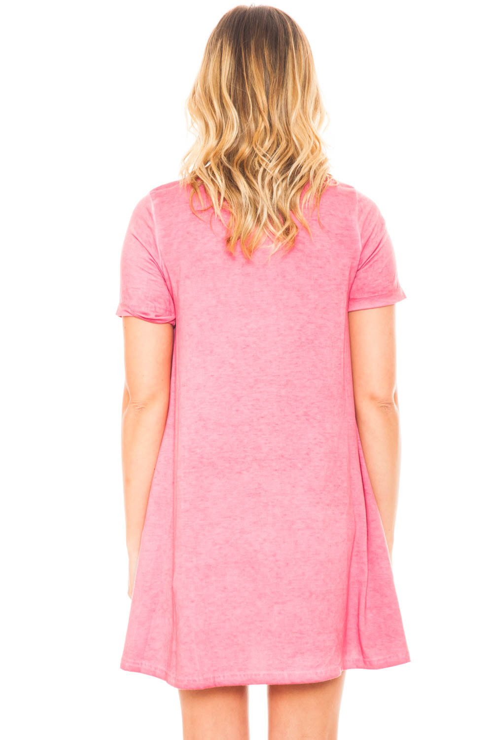 Dress - Casual T-shirt Dress with Pockets