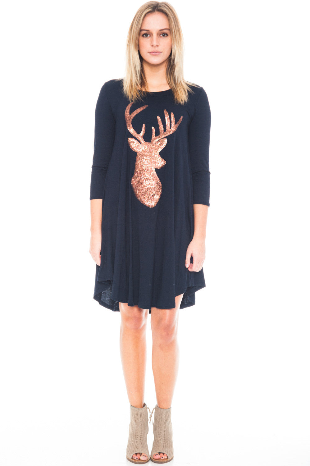 Dress - Reindeer Tee Dress (Final Sale)