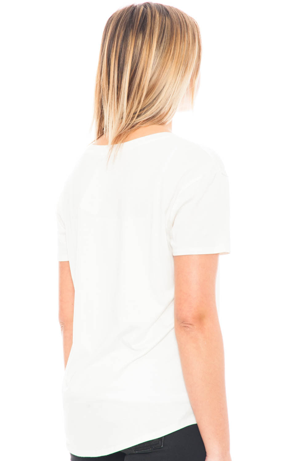 Tee - Save Water Drink Champagne Semi-Sheer Top