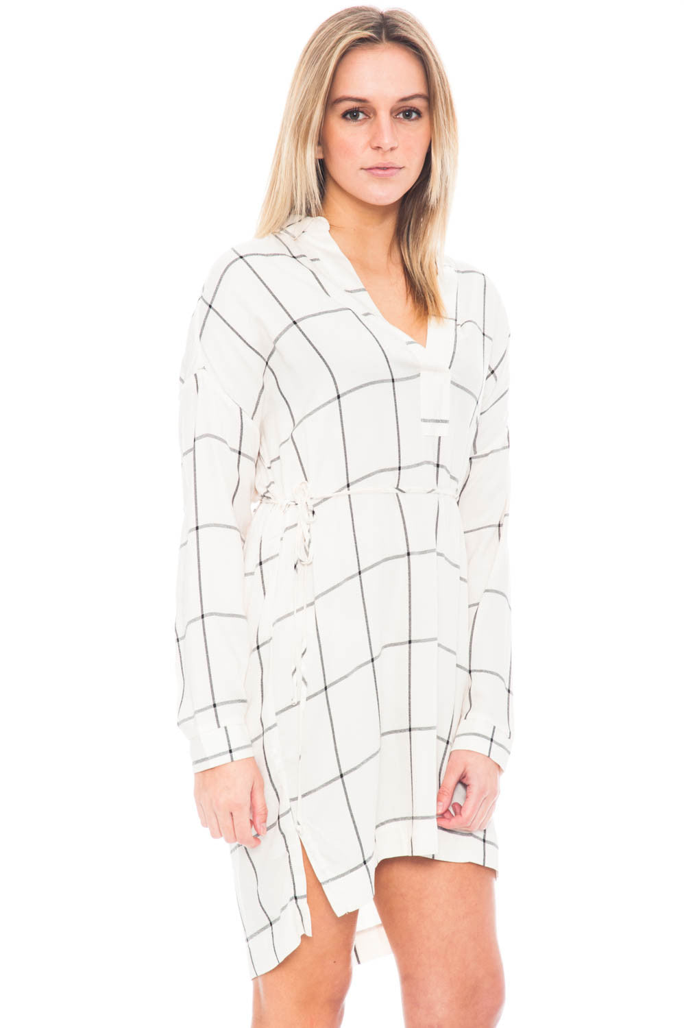 Dress - Tie Waist Plaid Tunic by Lush