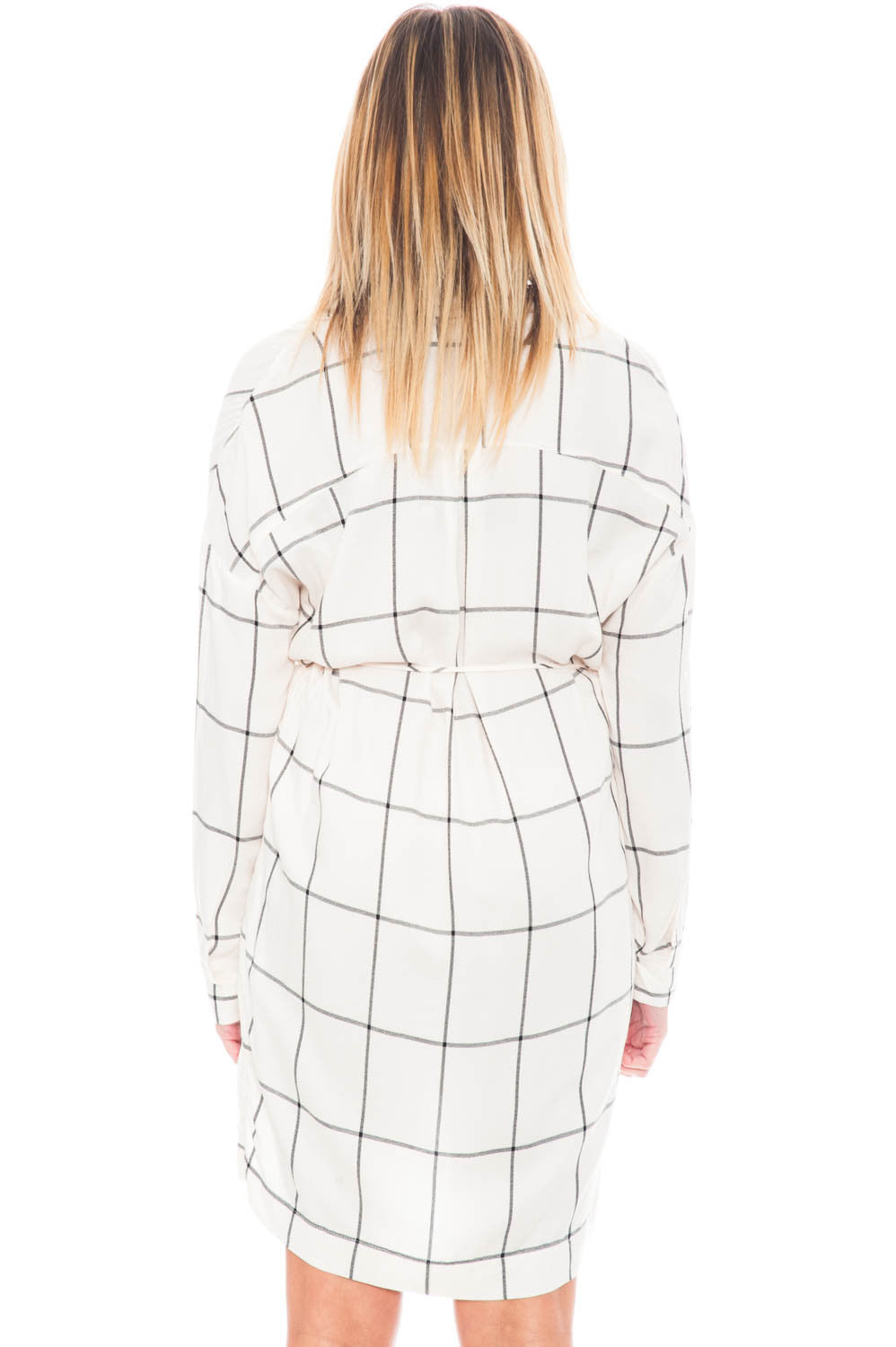 Dress - Tie Waist Plaid Tunic by Lush