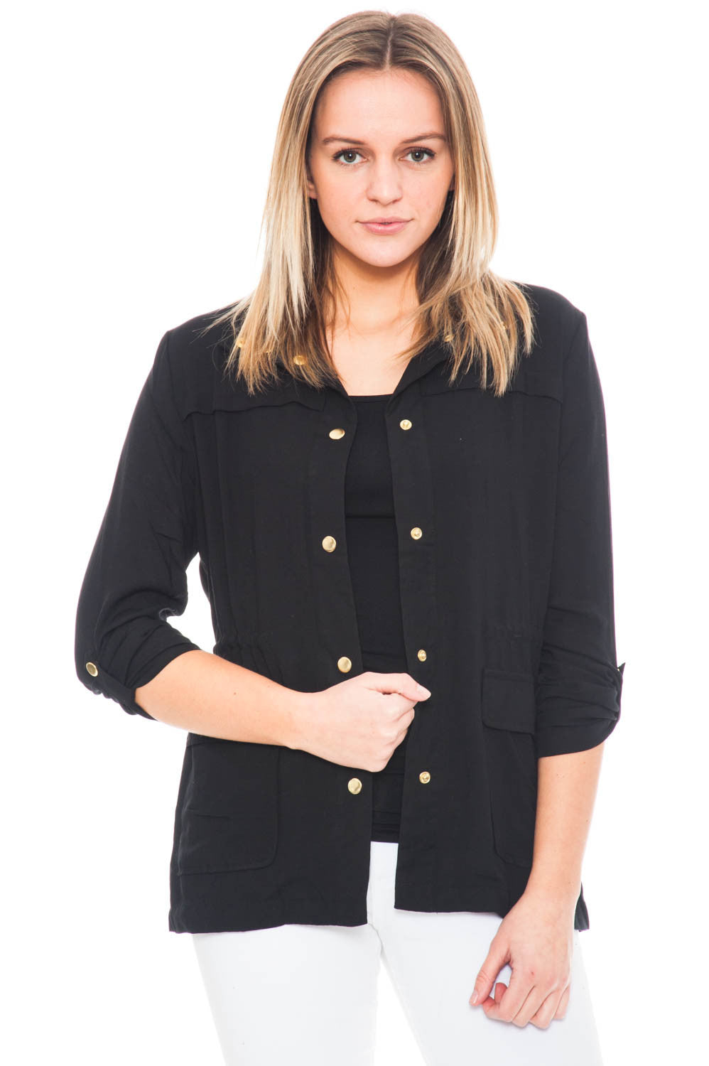 Jacket - Light Weight Anorak jacket with a Cinched waist