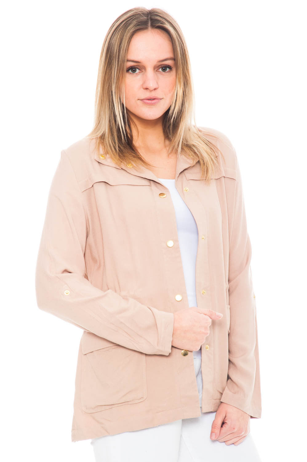 Jacket - Light Weight Anorak jacket with a Cinched waist