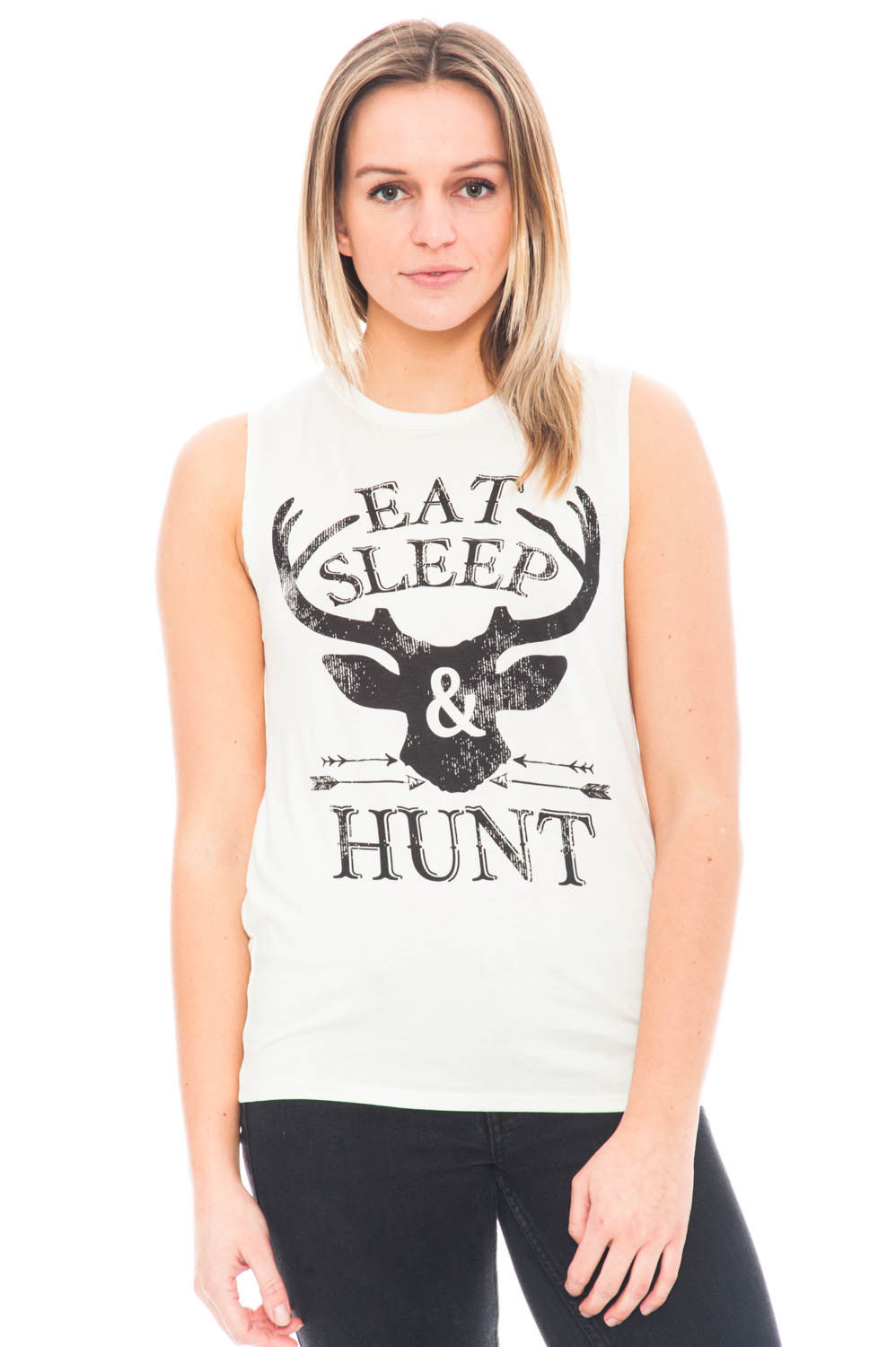Tank - Eat Sleep & Hunt Muscle Shirt