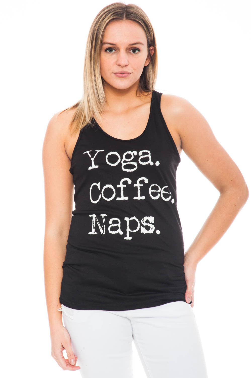 Tank - Yoga Coffee Naps Racerback