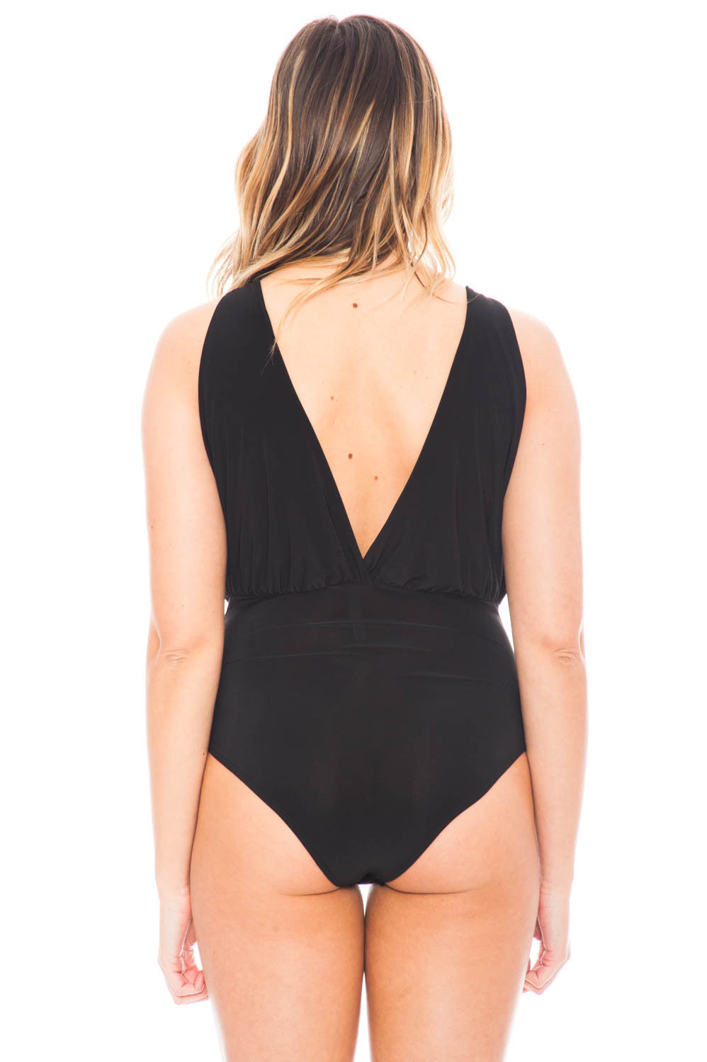 Bodysuit - Double Layer Deep V Bodysuit