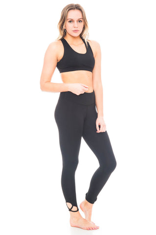 Legging - Criss Cross Side Detail Yoga Pant by Motion by Coalition