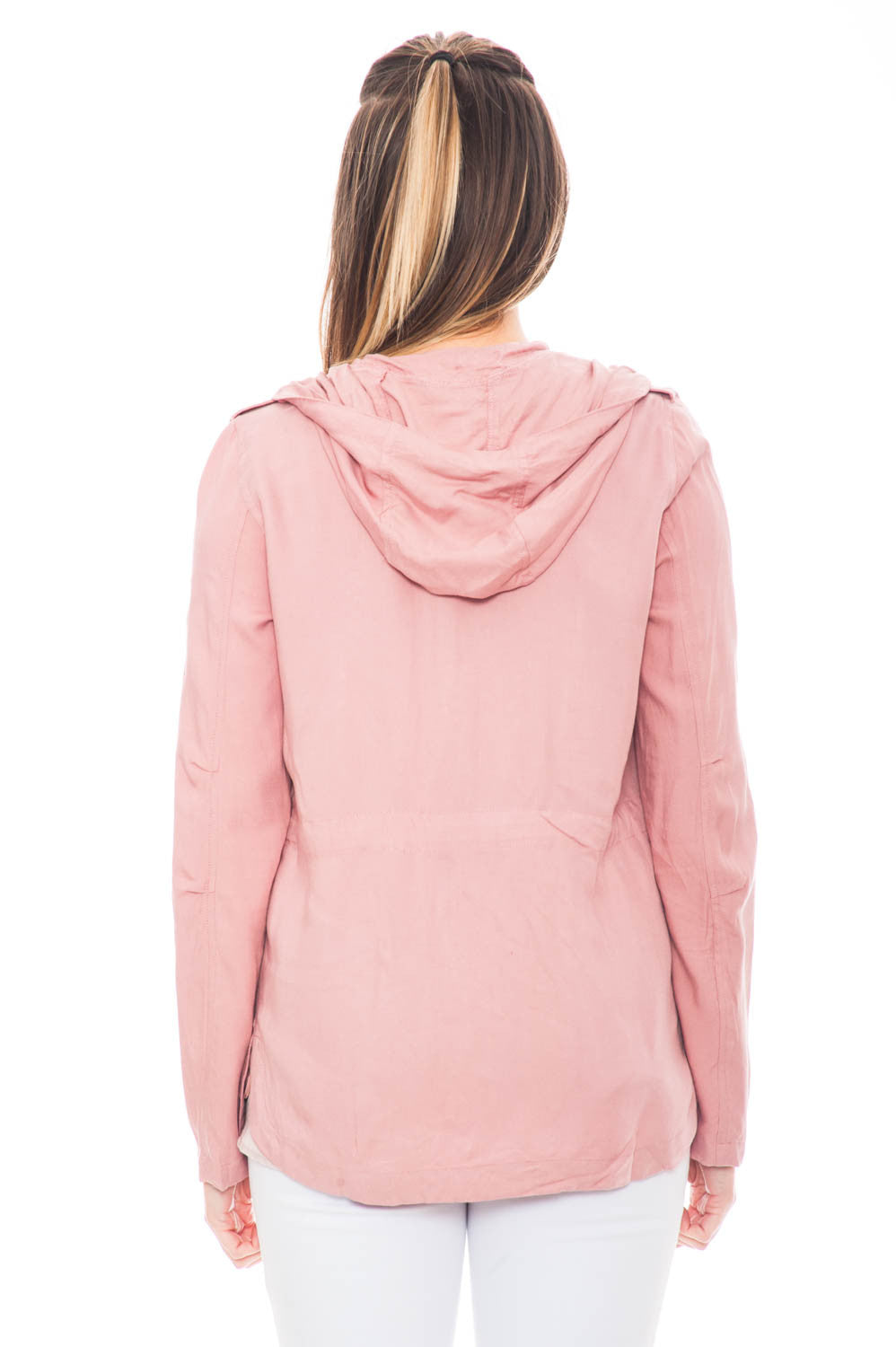 Jacket  - Sweet Spring Hooded Jacket with Gold Hardware