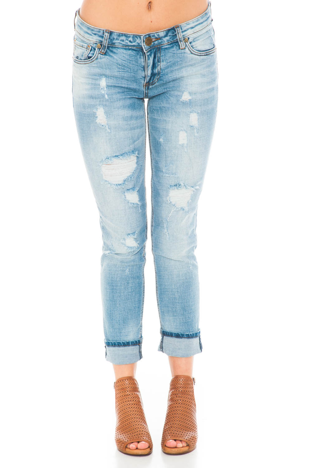 Jean - Catherine Boyfriend Hail Mid-rise by Kut from the Kloth