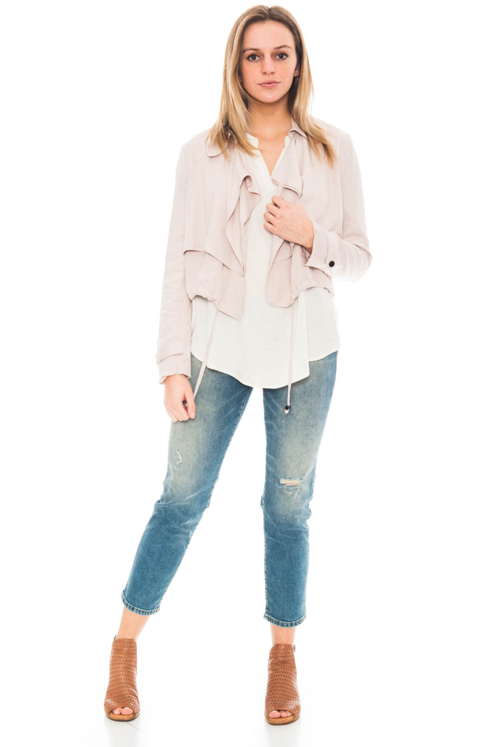 Jacket - Herring by BB dakota overlapped crop jacket