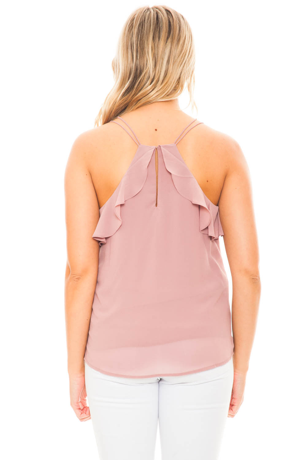 Shirt - Chiffon Ruffled Tank