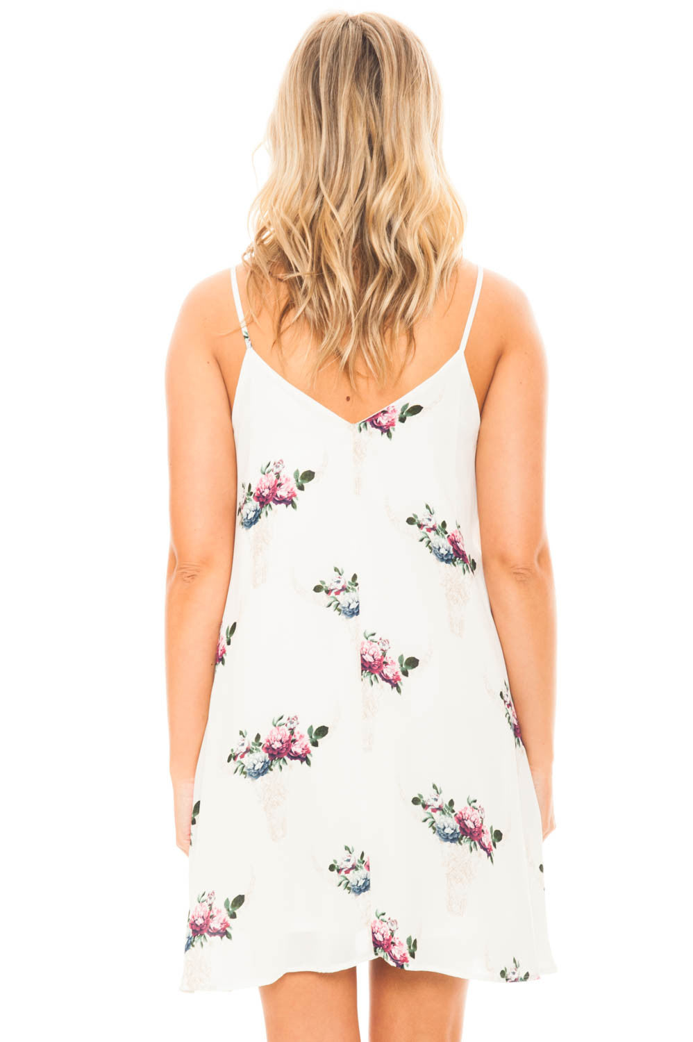 Dress - Bullhead Print Criss Cross Front Dress With Pockets