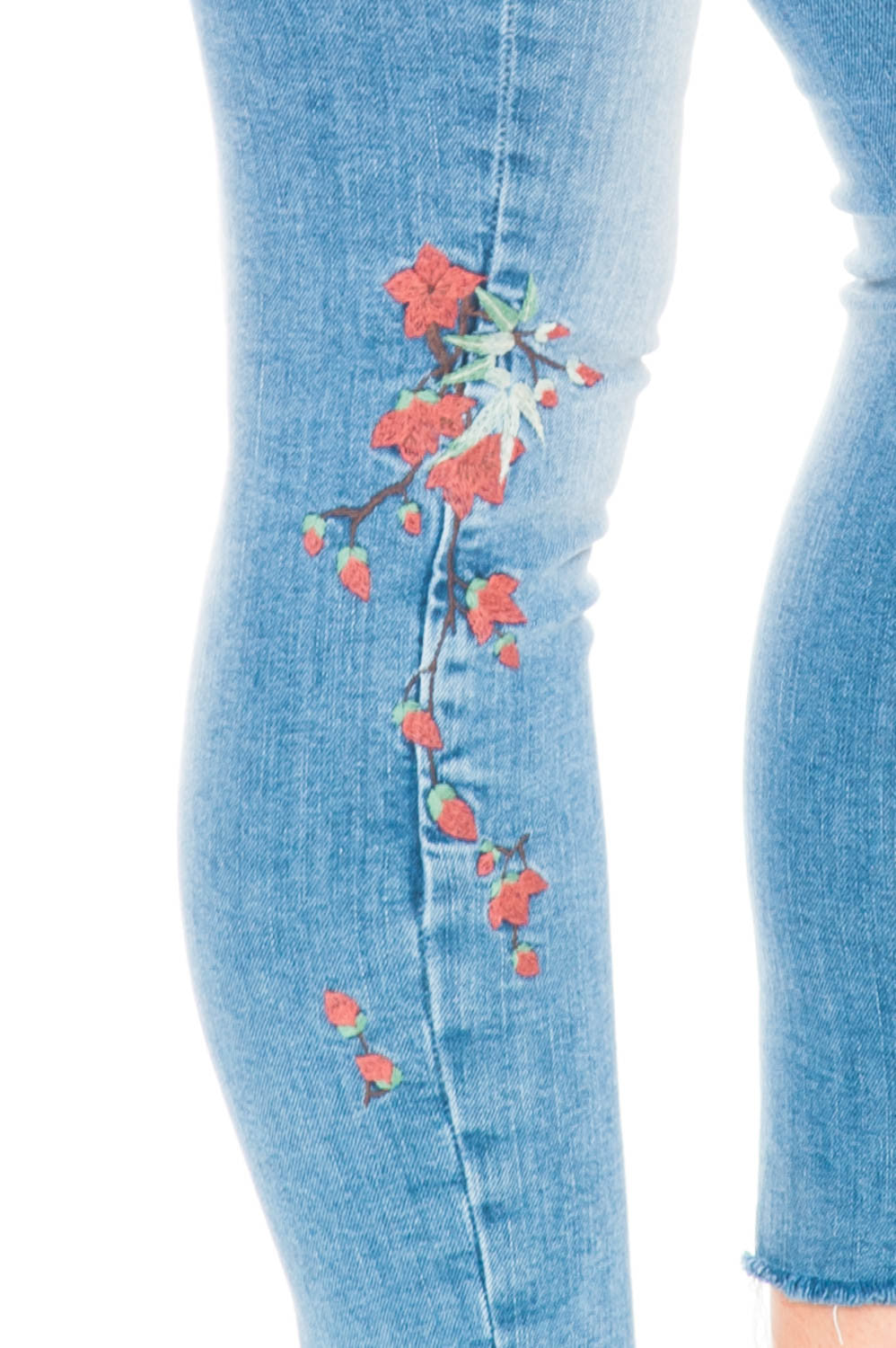 Jean - Adriana Ankle Floral Embroidery By Mavi
