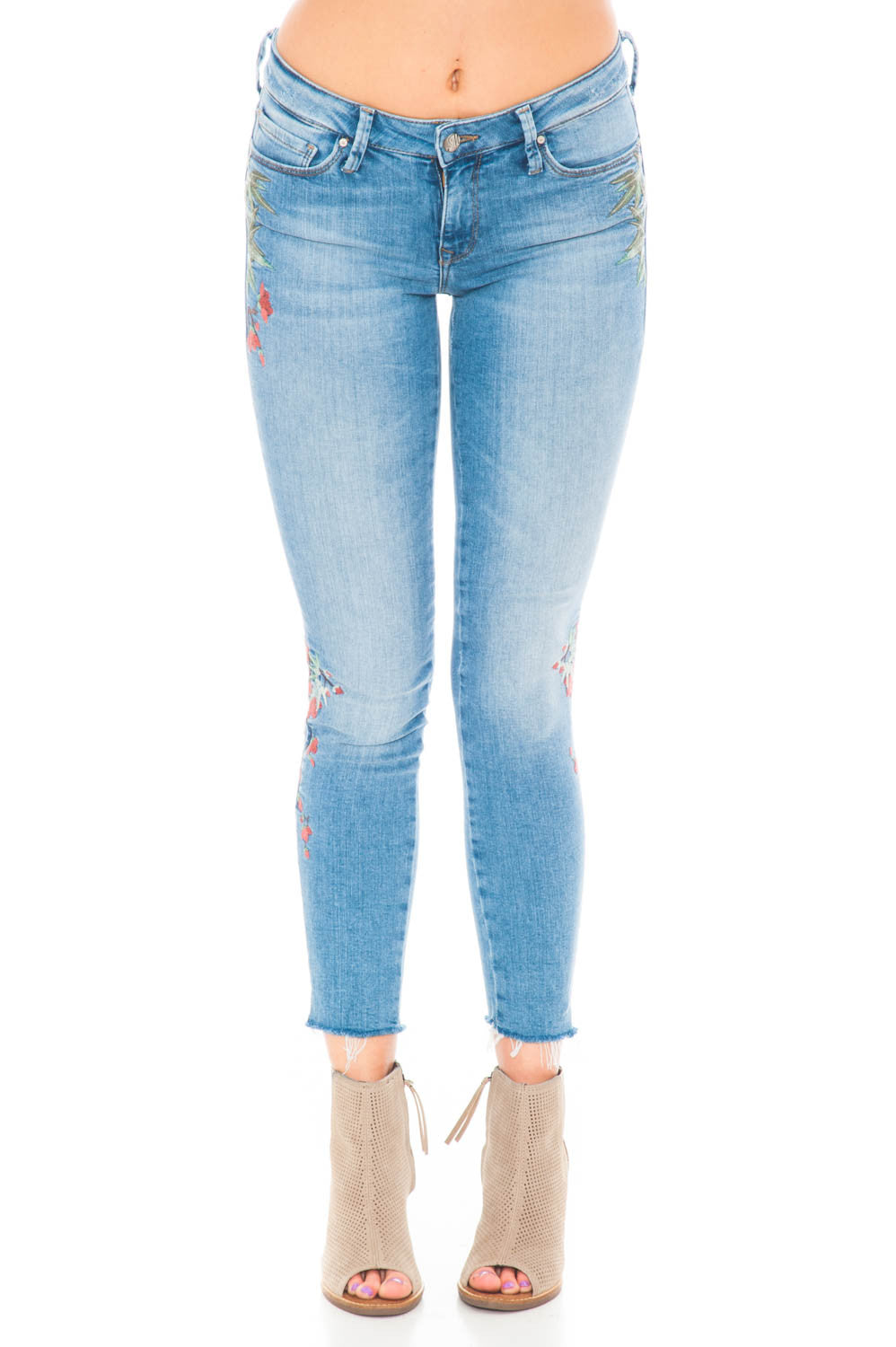 Jean - Adriana Ankle Floral Embroidery By Mavi