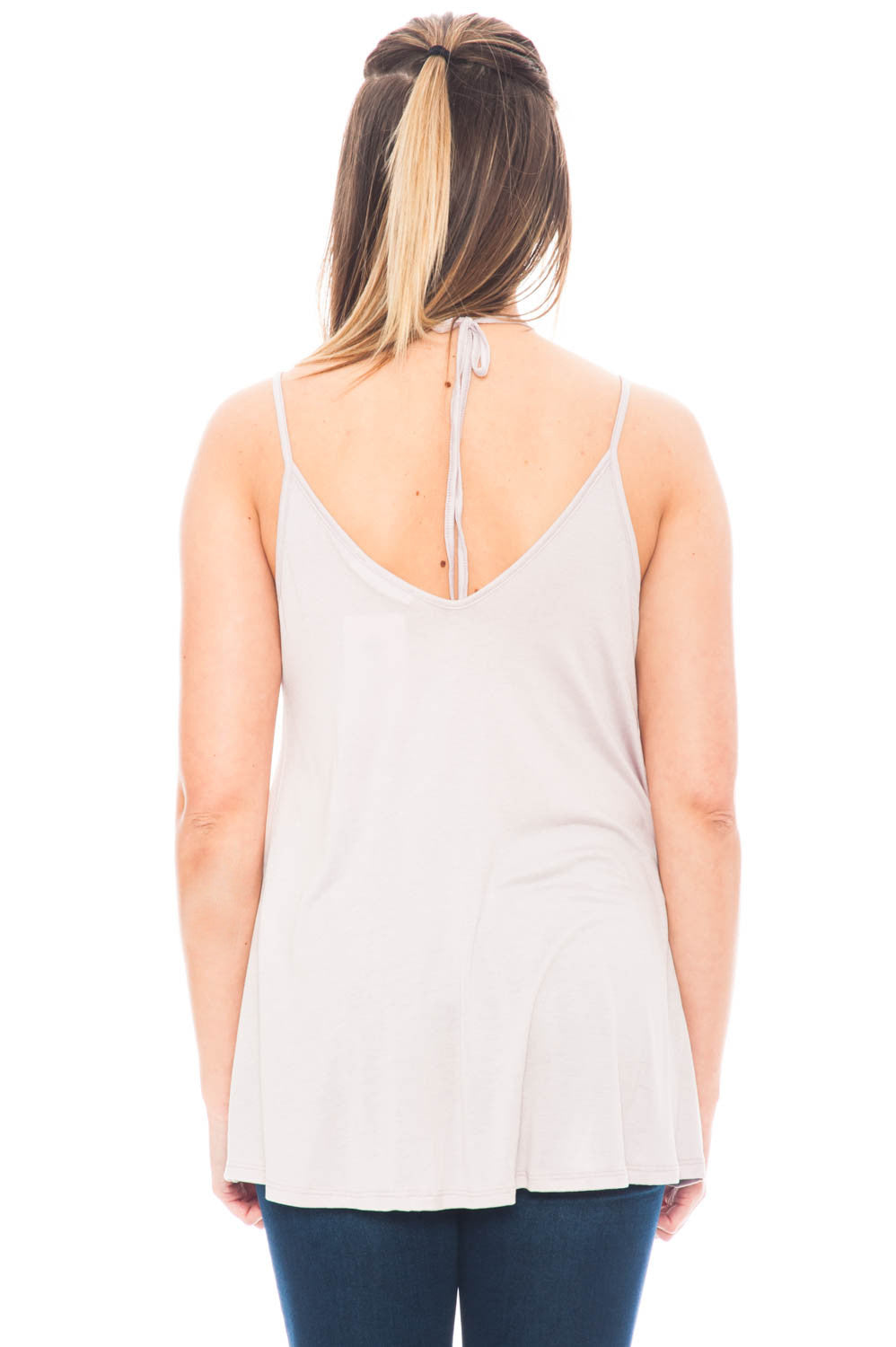 Tank - Layered Front Top with Halter Tie by Lush