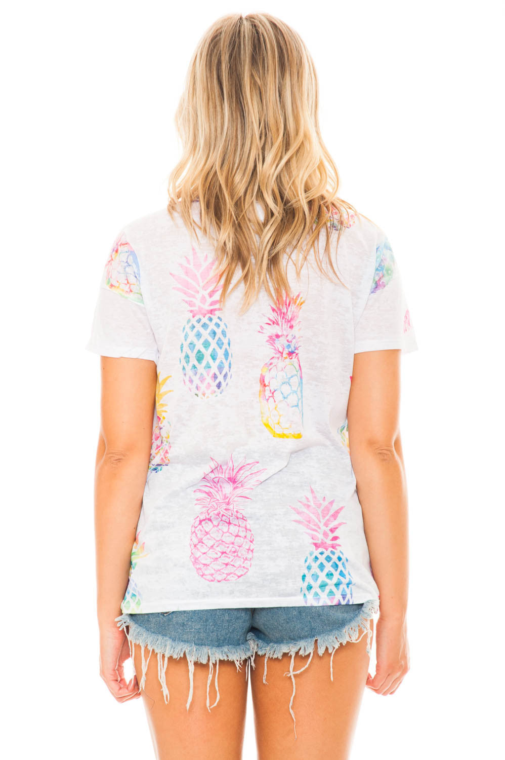 Tee - Pineapple Print Tee