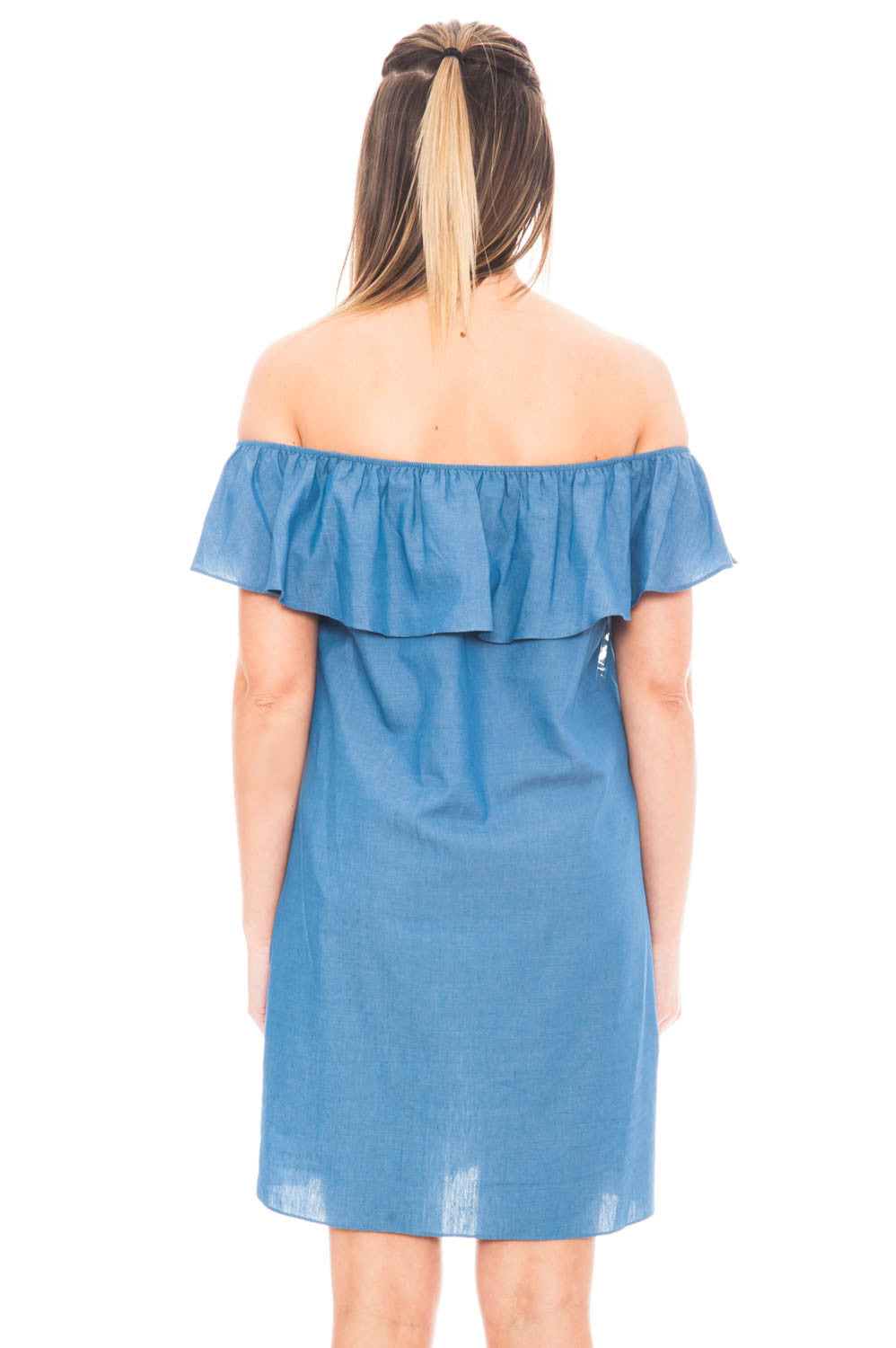 Dress - Embroidered Off Shoulder Dress by Everly