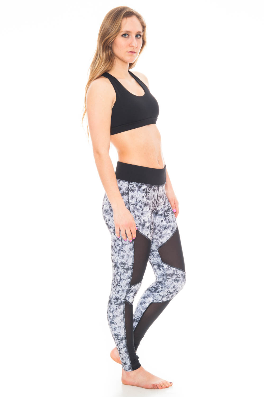 Yoga pants on sale with mesh cutouts