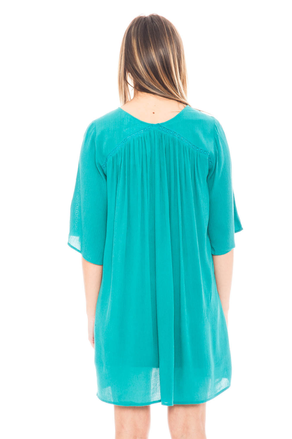Dress - BB Dakota Chiffon Dress with Lace Up Front