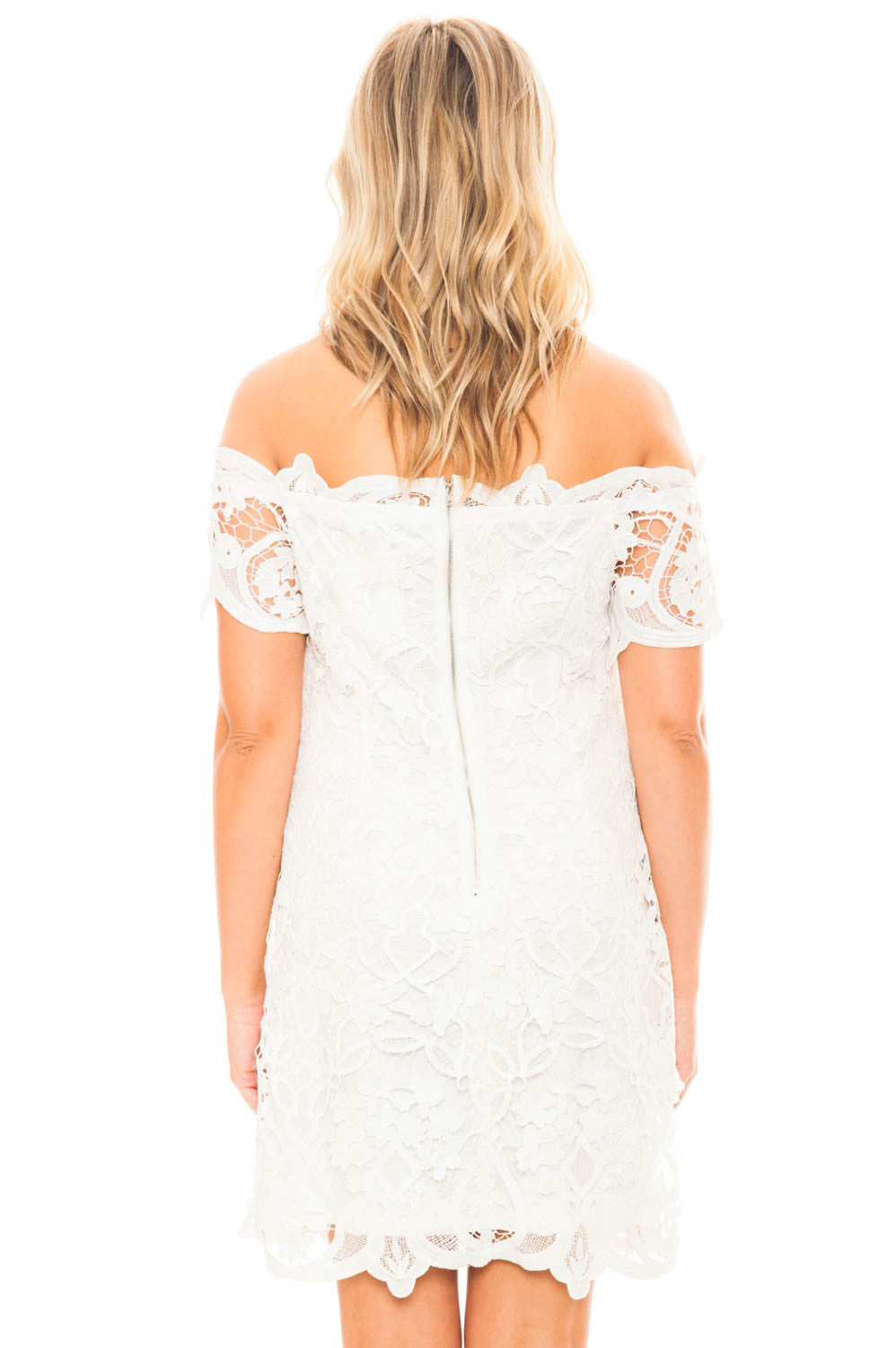 Dress - Lace Off Shoulder Dress by Lush