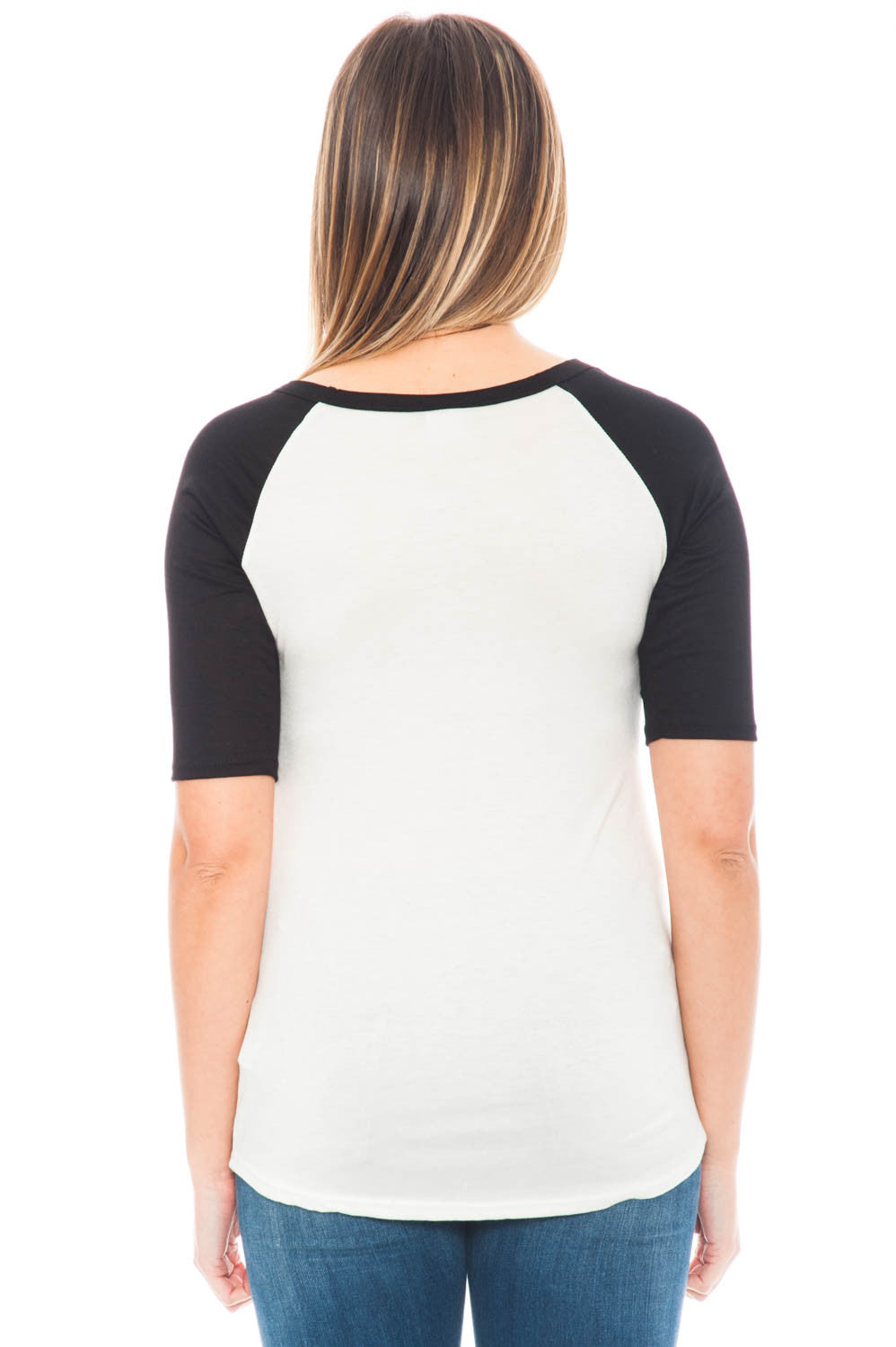 Tee - Wife Mom Boss Raglan Top