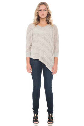 Blouse - Knit with Asymmetrical Hem - 2