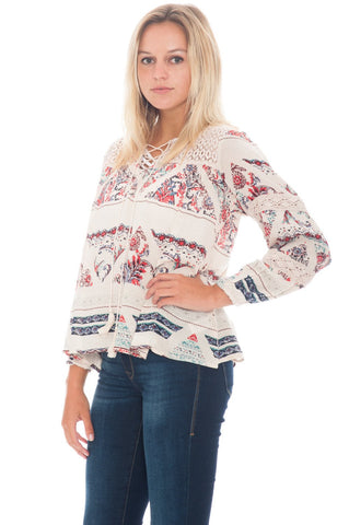 Blouse - Laced Up BOHO - 2