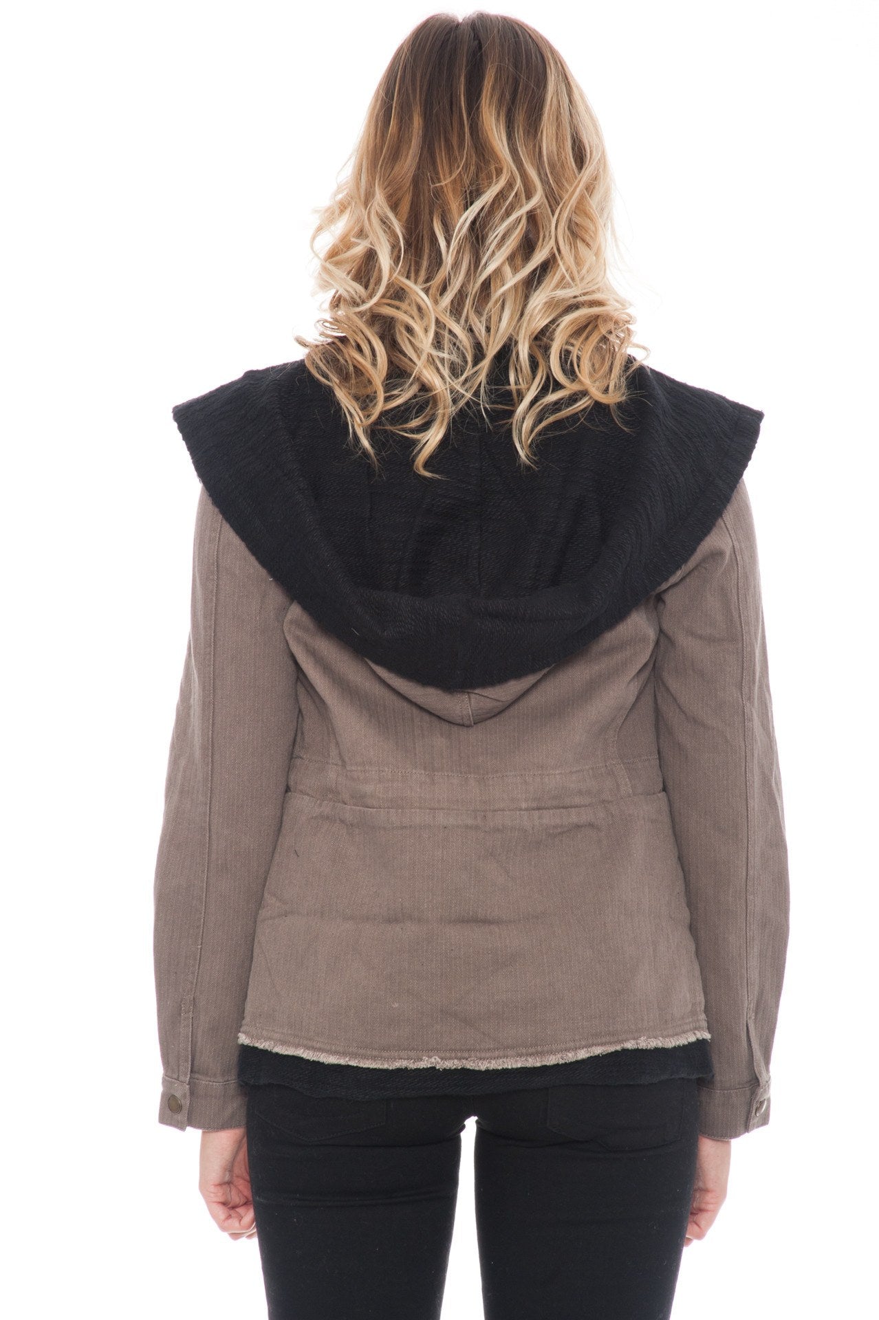 Jacket - Contrast Hoodie By Paper Crane (Final Sale)