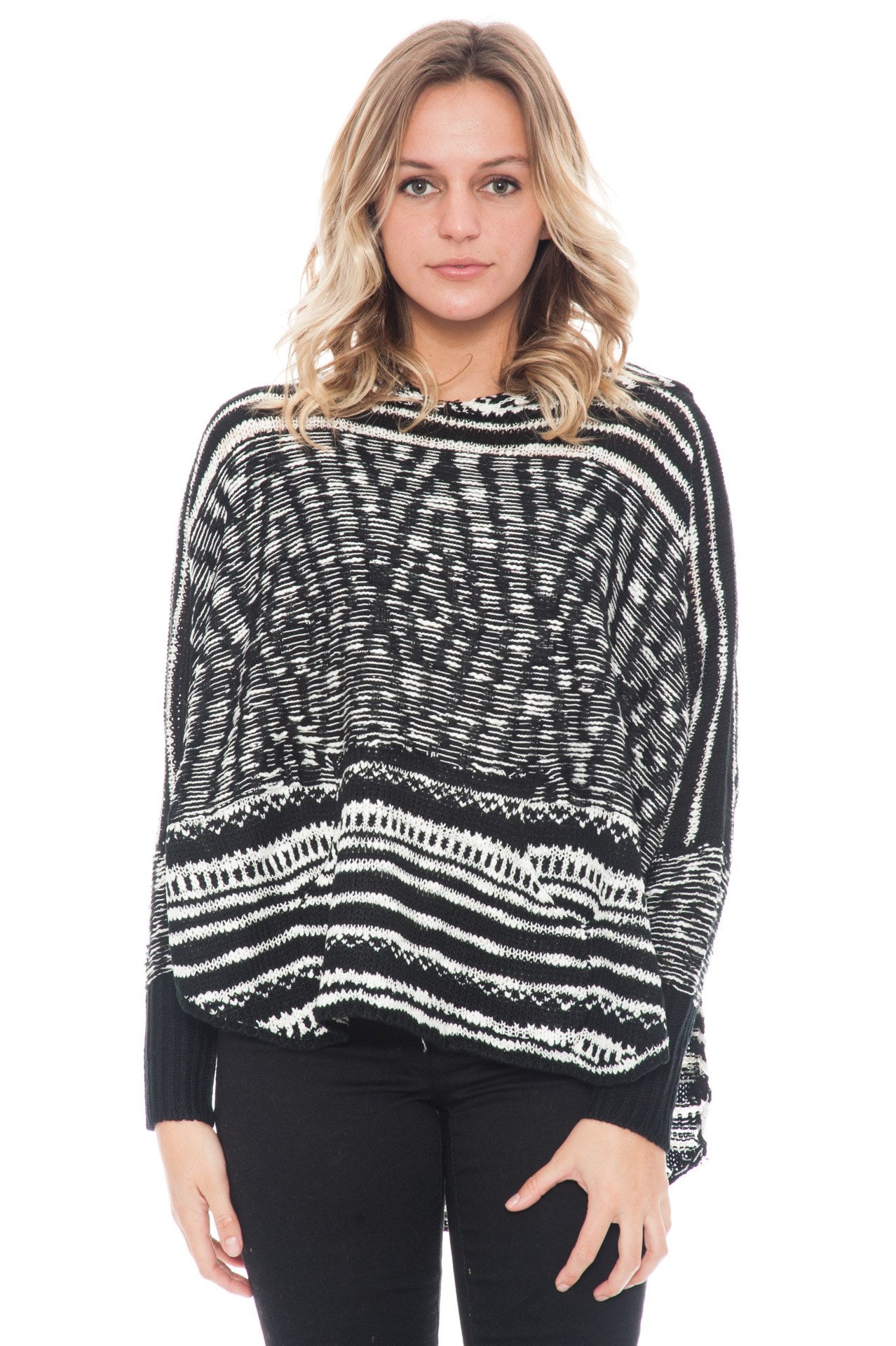 Sweater - Hooded Dolman Knit Top By Paper Crane (Final Sale)