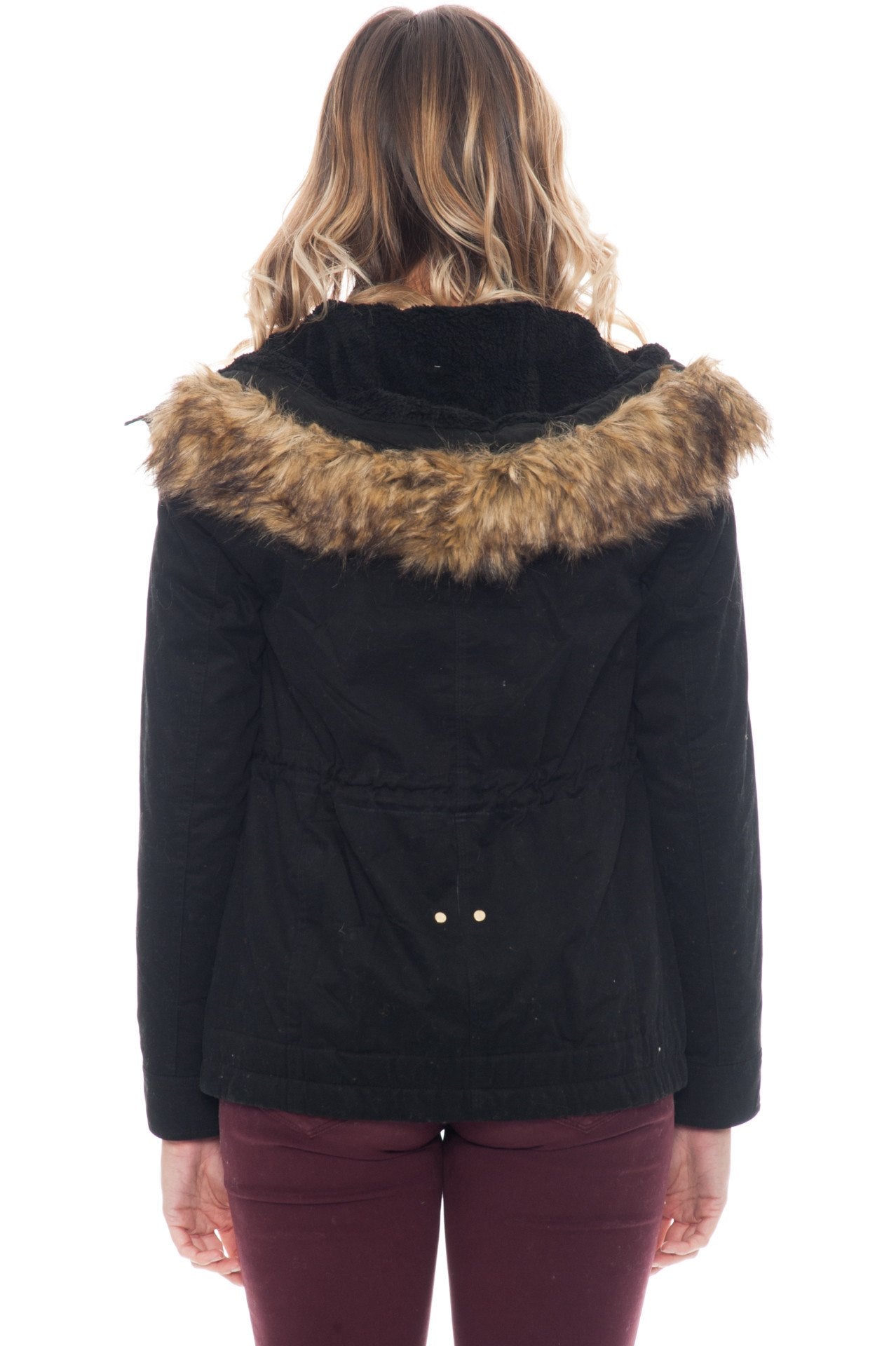 Jacket - Double Lined with Fur Hood and Full Length Zipper (Final Sale)