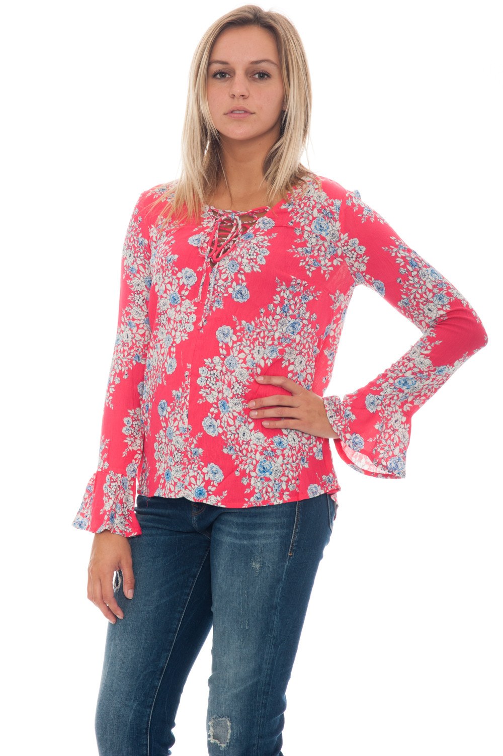 Blouse - Floral Criss Cross - 3