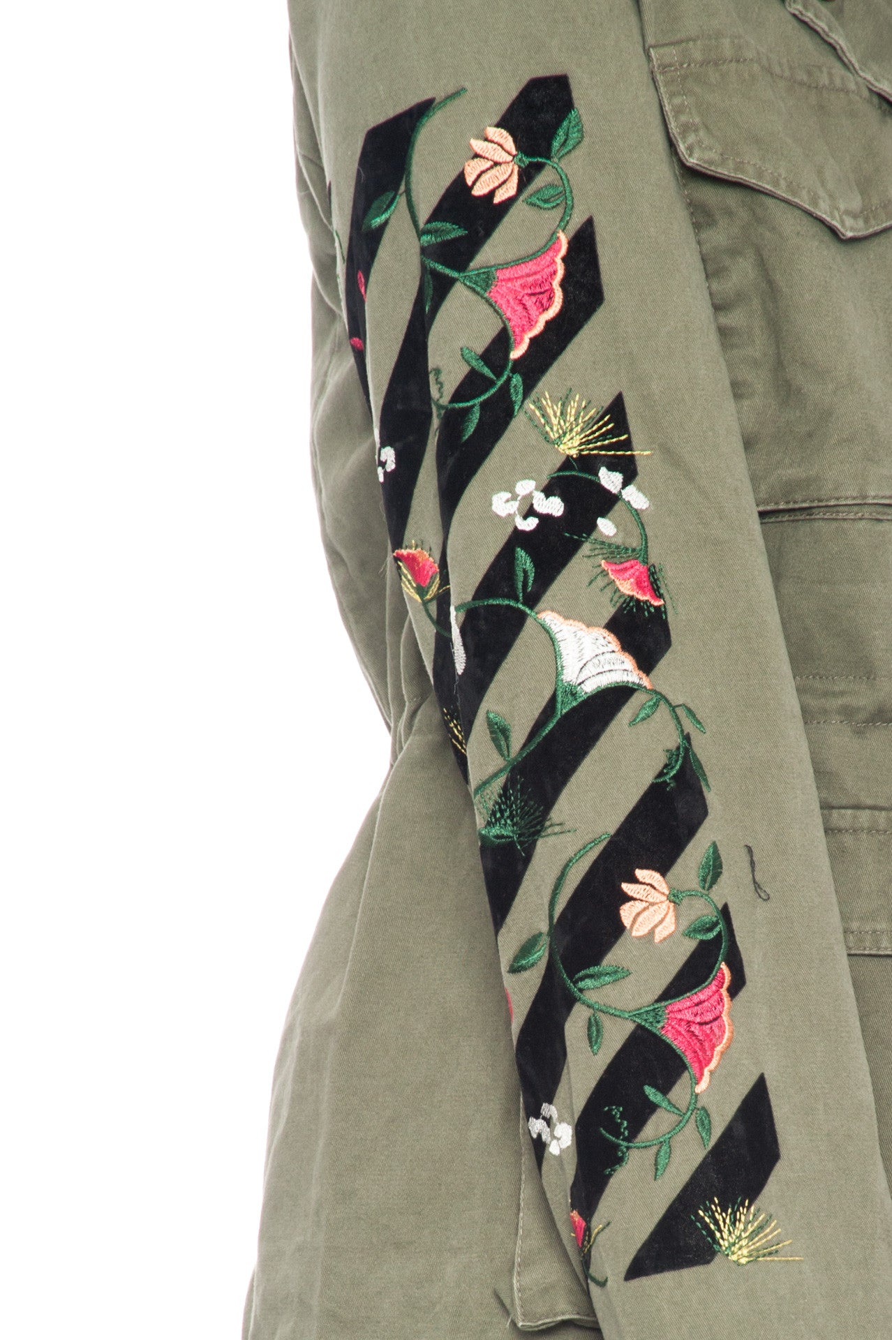 Jacket - Floral Embroidered Sleeve (Final Sale)