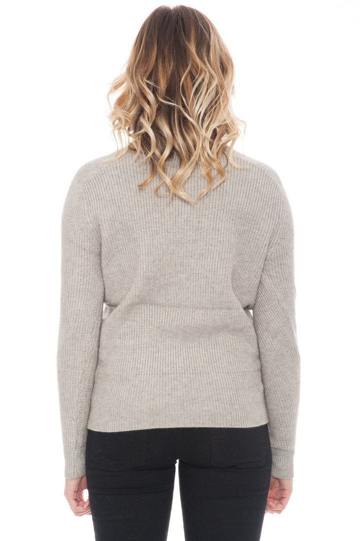 Sweater - Cropped Lace Up By Paper Crane