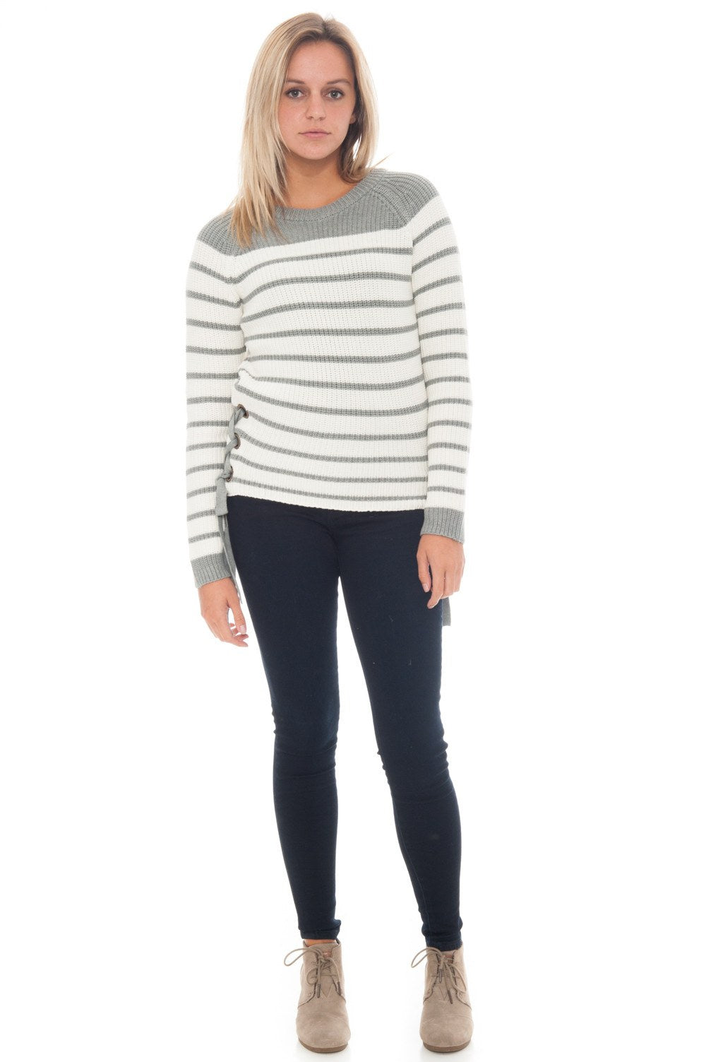 Sweater - Lace Up Side - 5