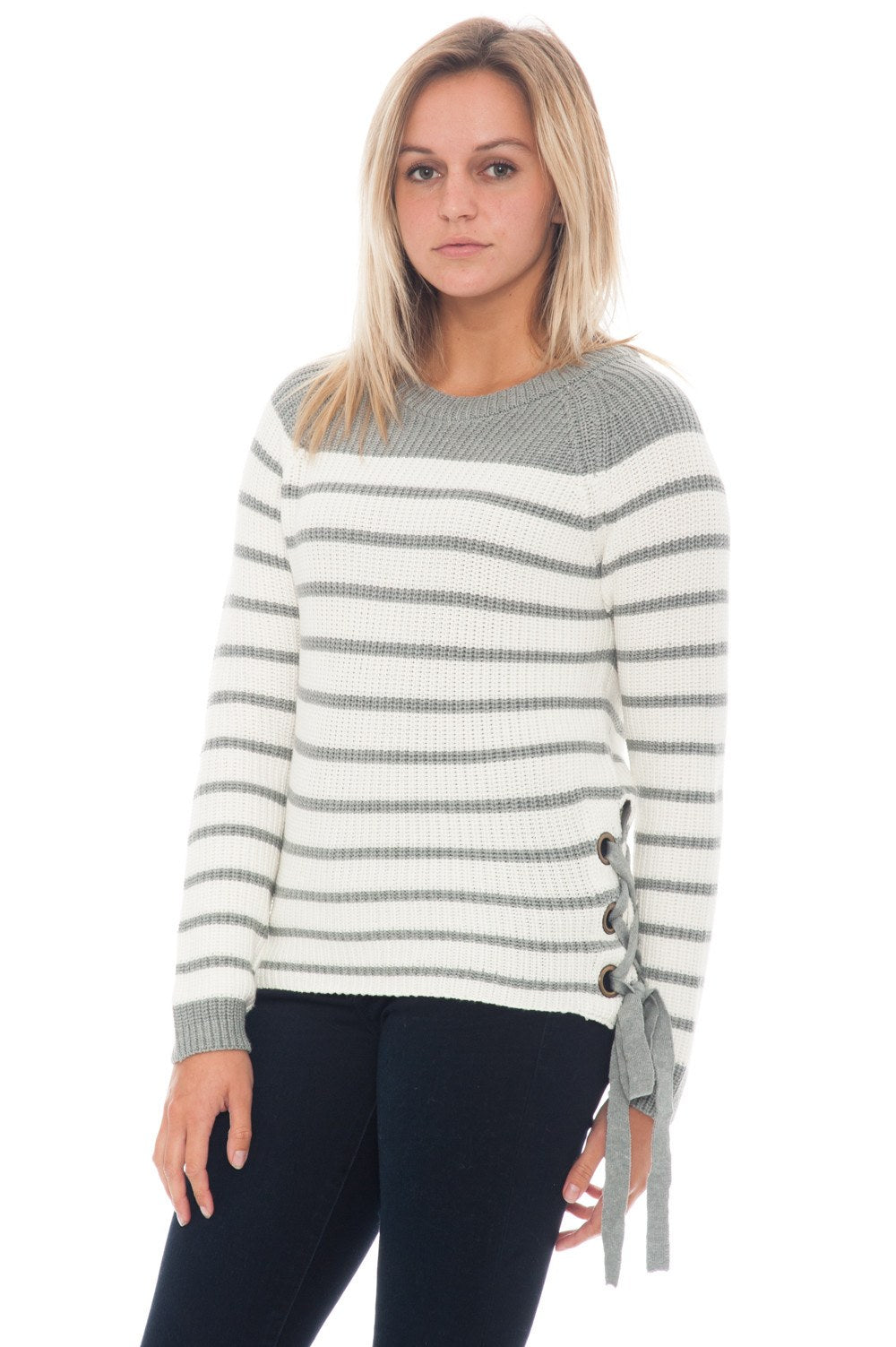Sweater - Lace Up Side - 1