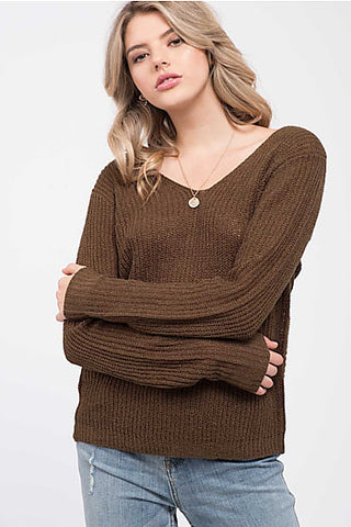 Sweater - Twist Back