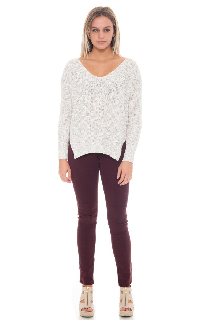 Sweater - Open Back Top By Lush