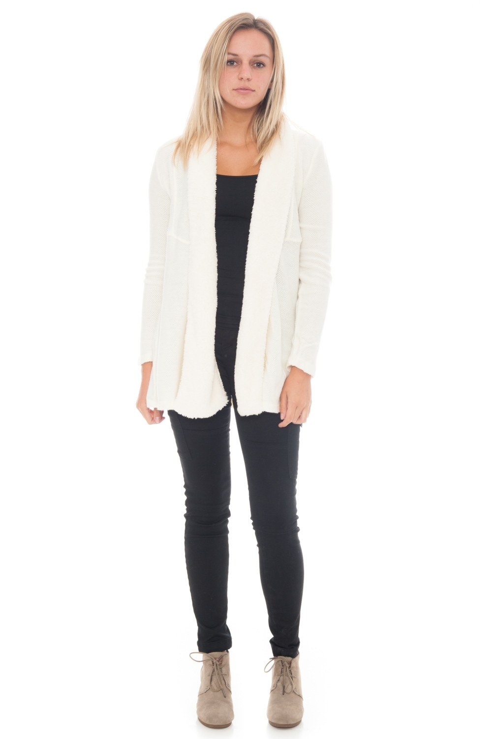 Cardi - Knit with Sherpa - 3