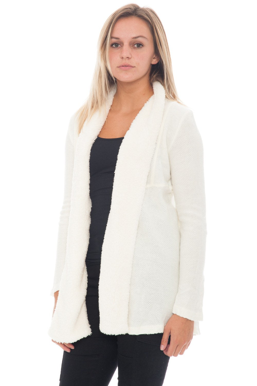 Cardi - Knit with Sherpa - 2