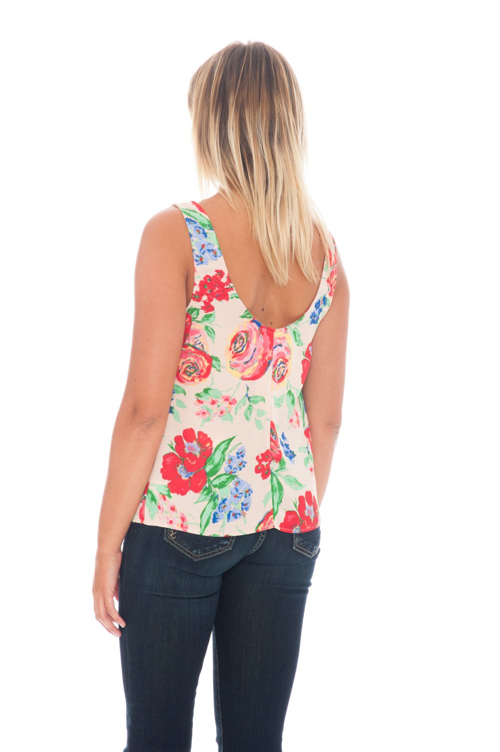 Top - Floral U Back - 3