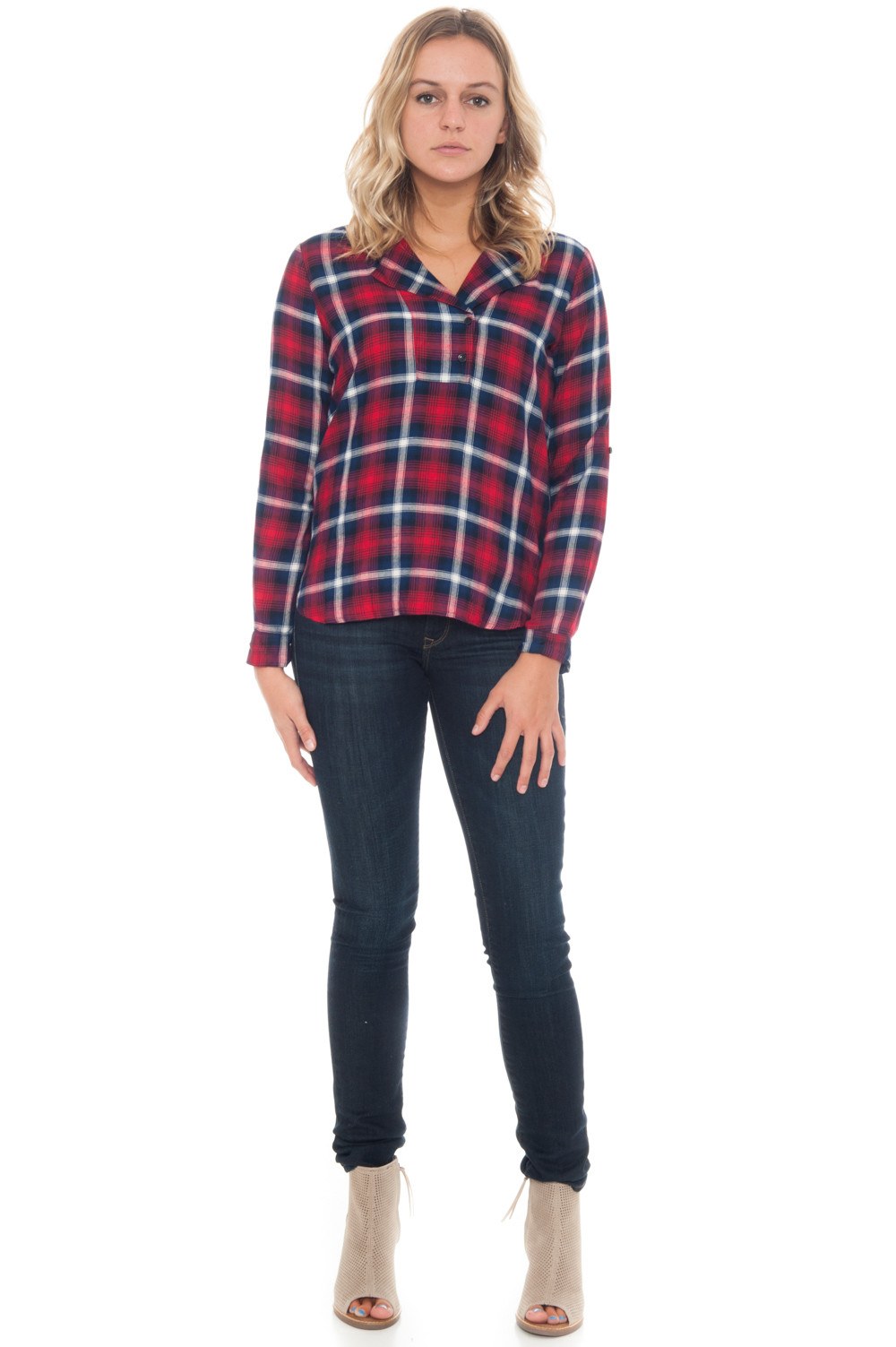 Shirt - Asymmetrical Two Button - 2