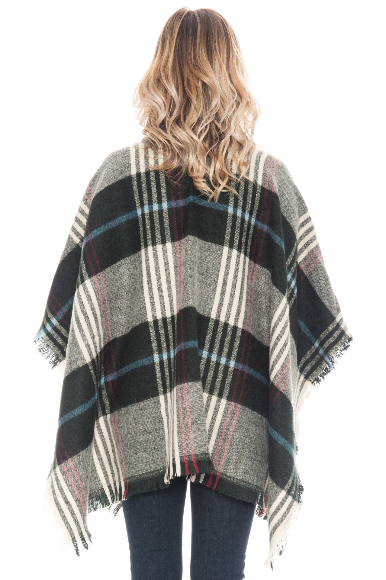Poncho - Plaid (Final Sale)