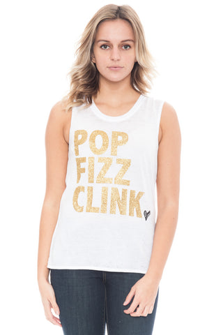 Tank - Pop Fizz Clink Muscle Shirt by Chaser